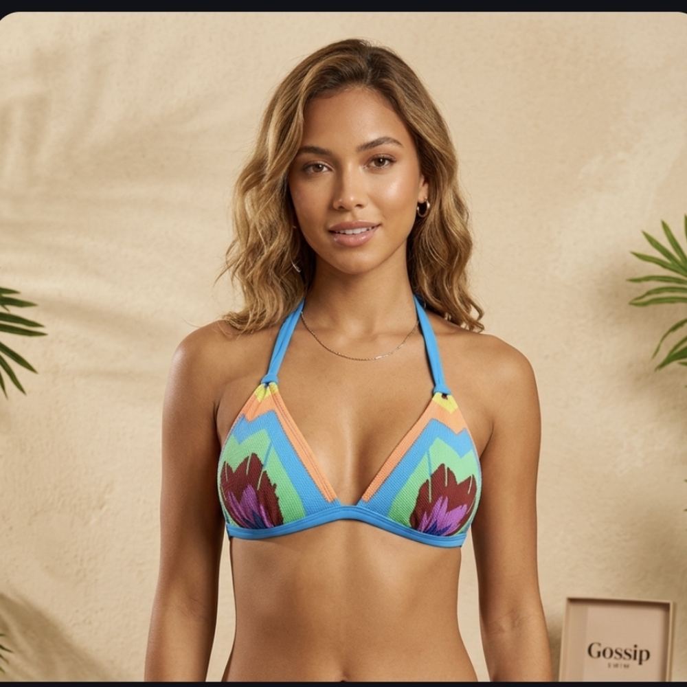 GOSSIP SWIM Bikini Top " In - Miss Understood Print"